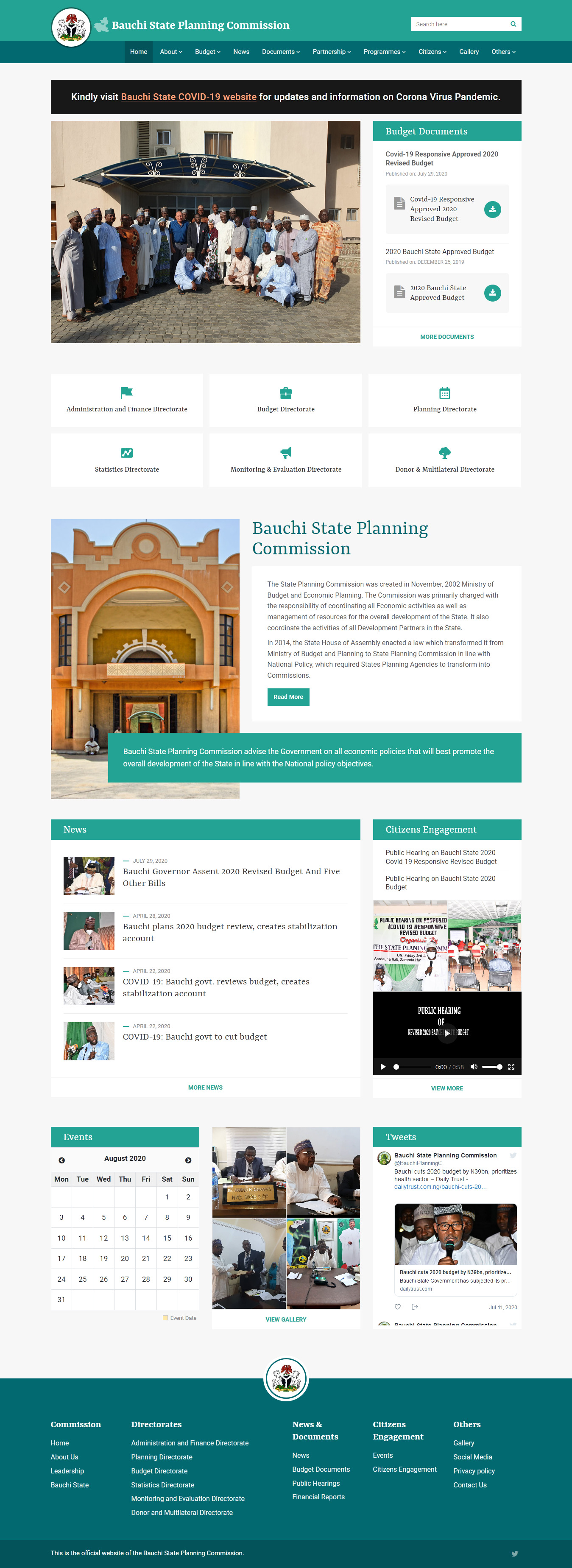 Bauchi State Planning Commission Website