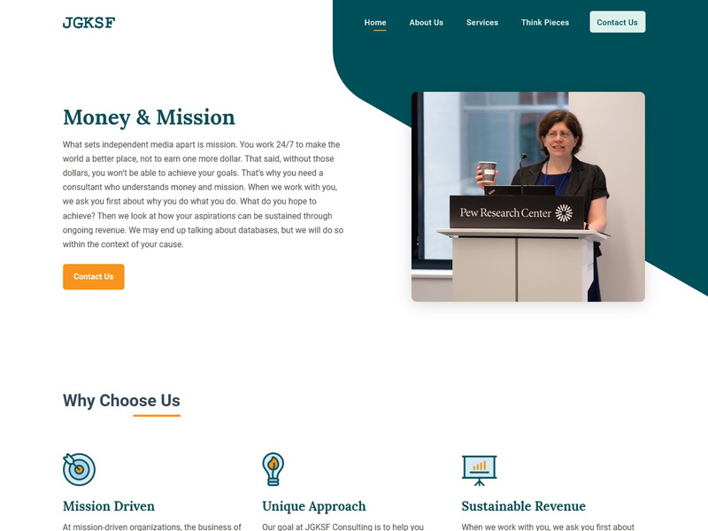 JGKSF : Mission Driven Consulting Firm